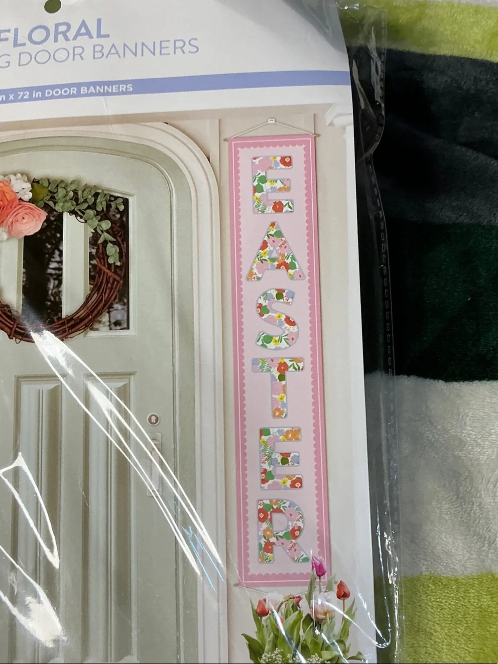 Craft Smith Floral Happy Easter Hanging Door Banners Set of 2